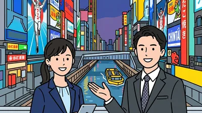 難波（ミナミ）で働く：食とエンタメの街でエネルギッシュに！